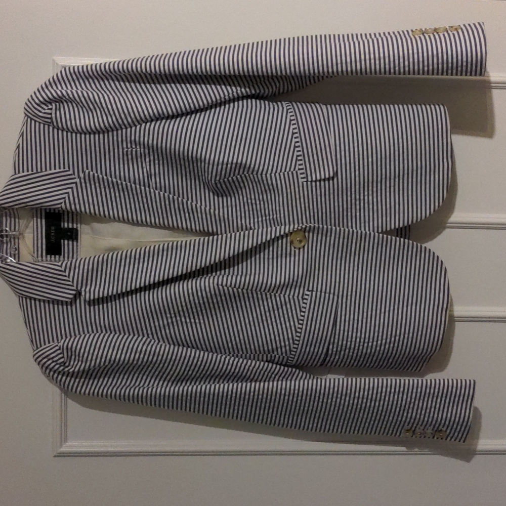 J. Crew Seersucker Blazer